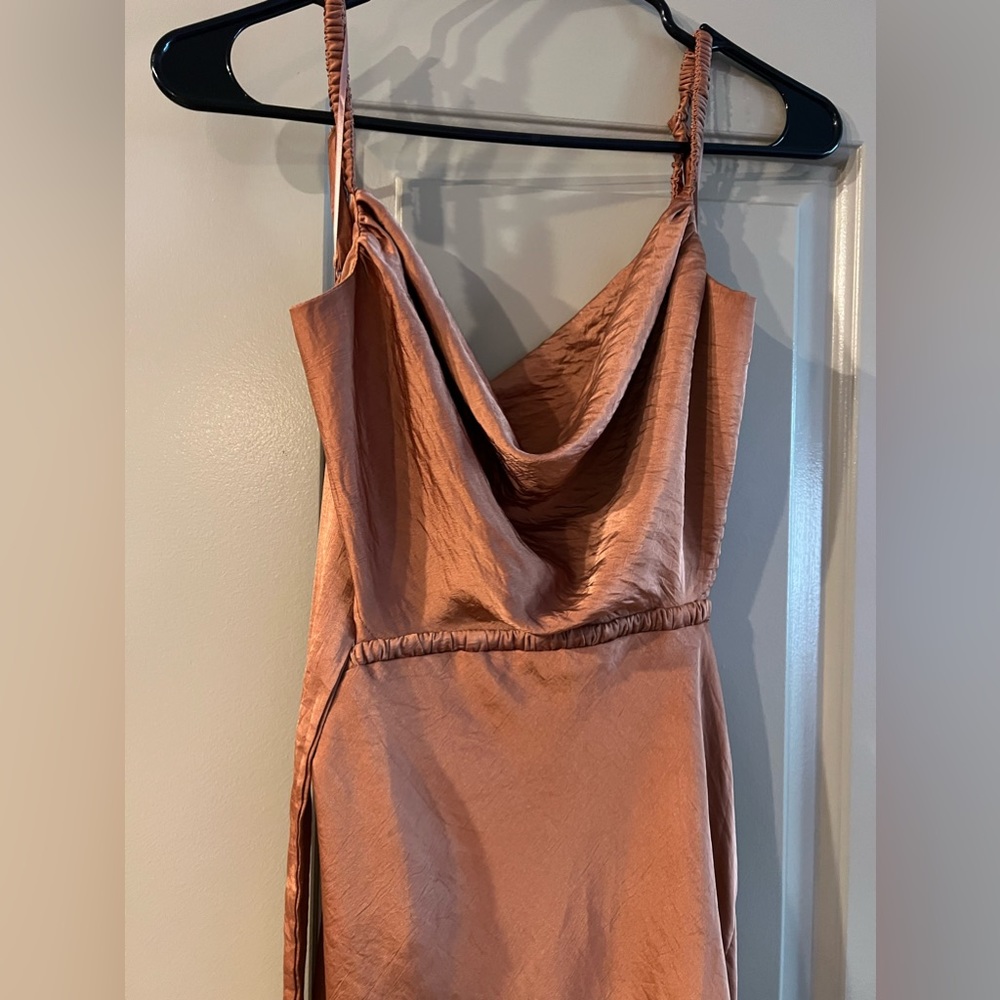Hello Molly STAND ON MY OWN MIDI DRESS RUST - Picture 5 of 8